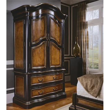 Two Wraparound Door Armoire